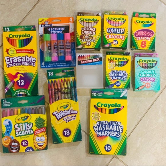Crayola Other Crayola Bundle Elmers Scented Glue Crayola Pencils